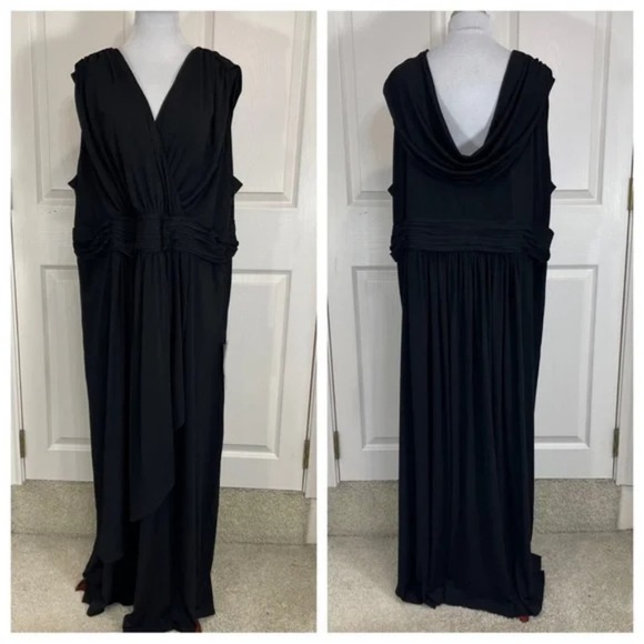 AVENUE Madeline Maxi Dress Black plus size 18 20 2X new!!! - Picture 2 of 9
